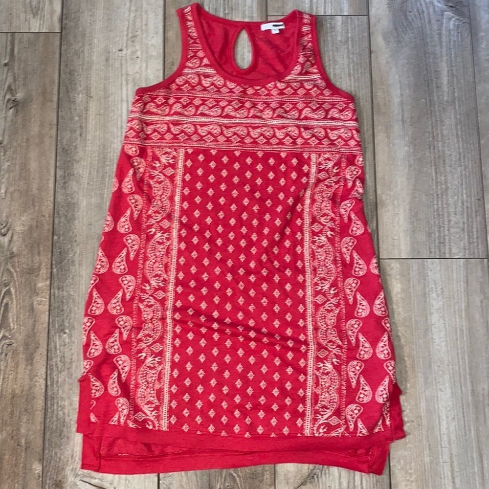 Sonoma Red Bandanna Cotton Summer Women’s Medium Dress